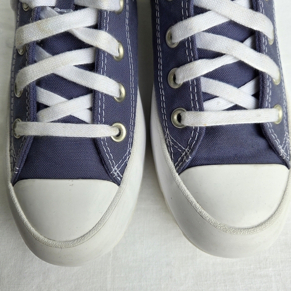 Converse Chuck Taylor All Star Hi High Top Lift Steel Blue Size-8 - Picture 6 of 11